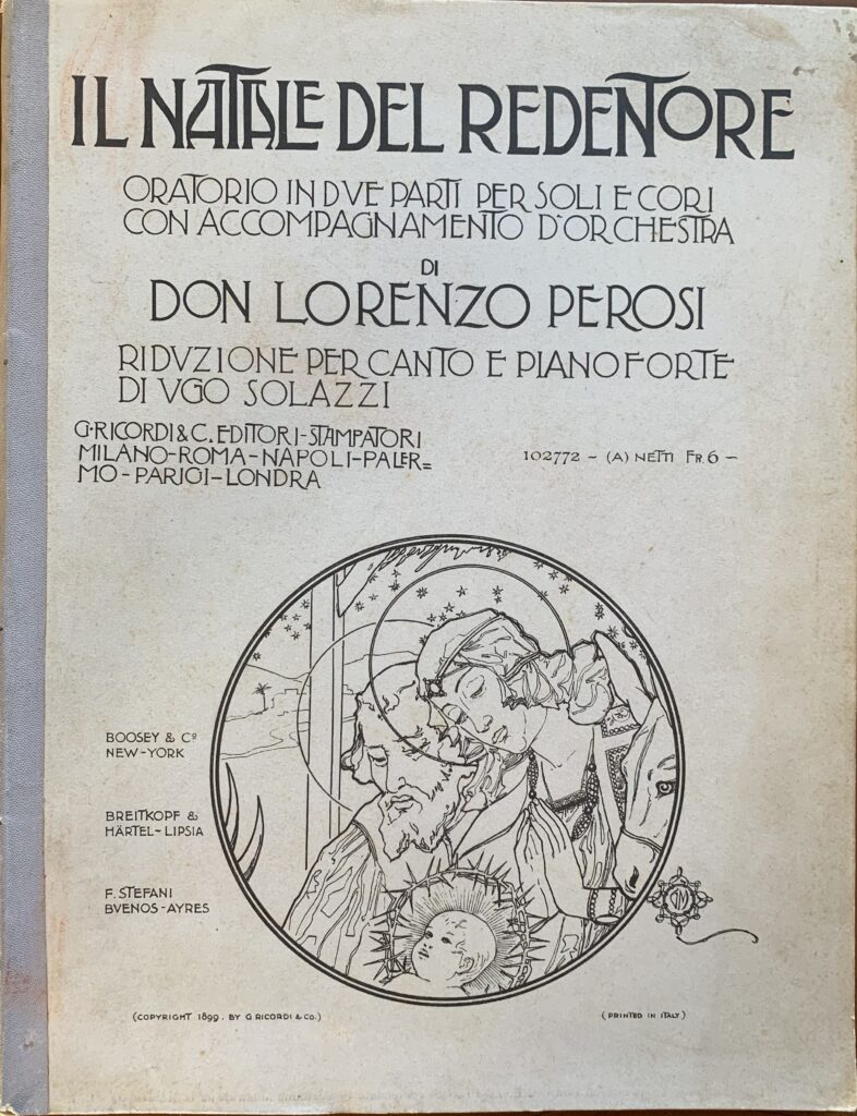 Il Natale del Redentore. Oratorio in due parti per soli …