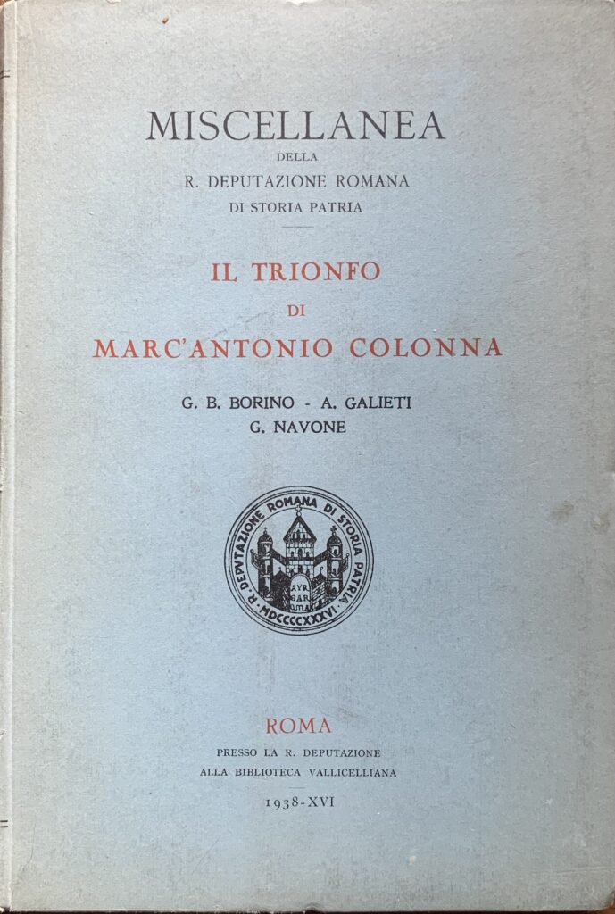 Il trionfo di Marc'Antonio Colonna