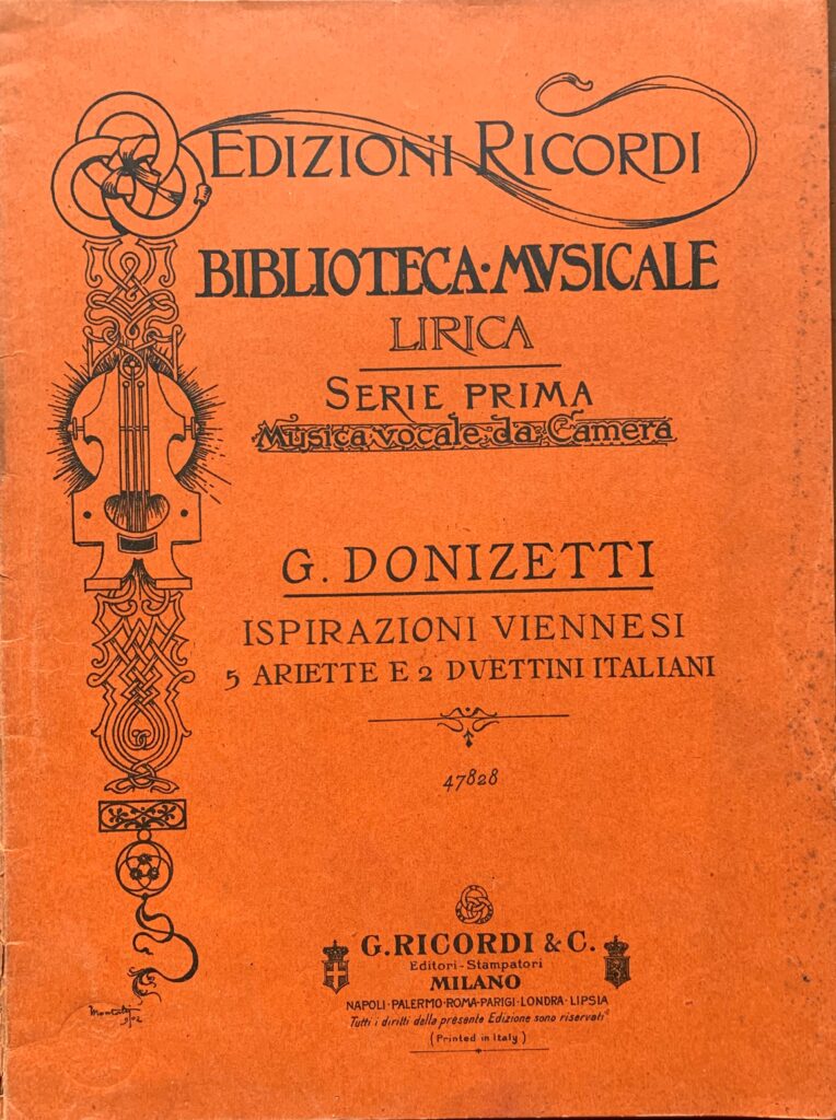 Ispirazioni viennesi. Raccolta di 5 ariette e 2 duettini italiani. …