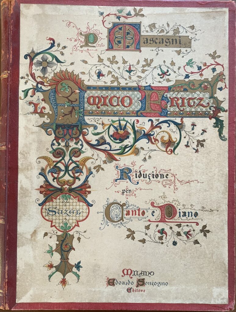 L'amico Fritz. Commedia lirica in tre atti / Riduzione per …