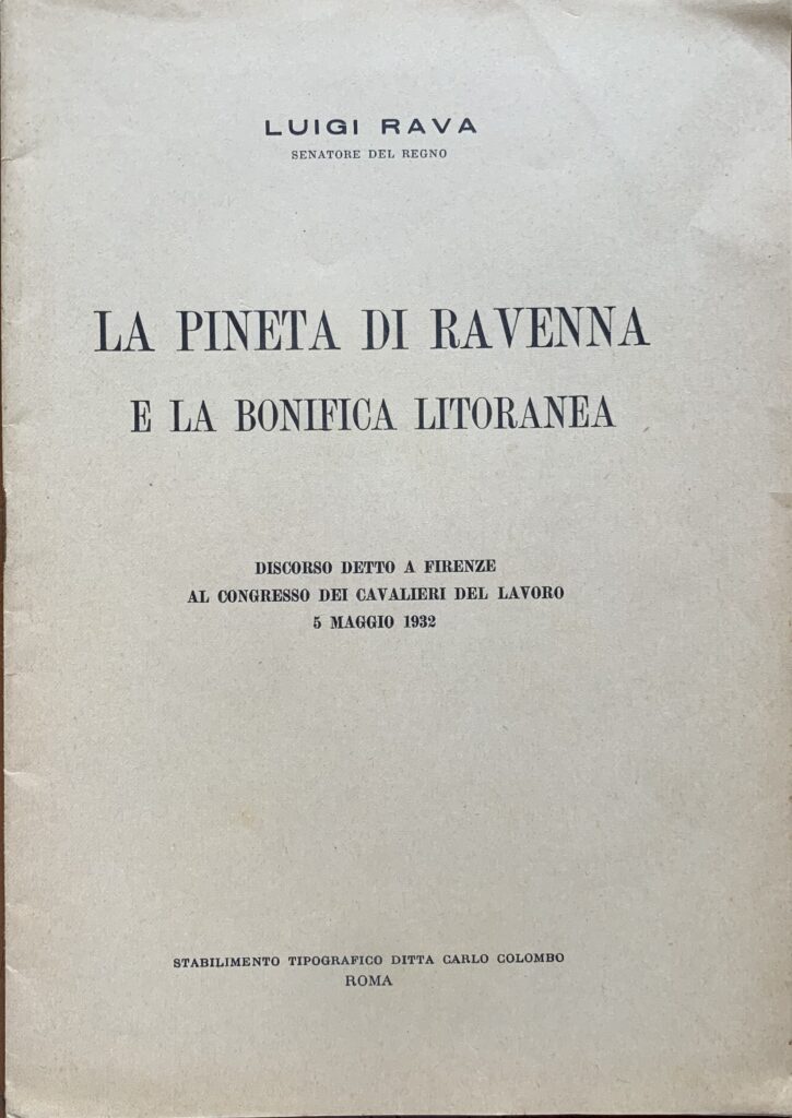 La pineta di Ravenna e la bonifica litoranea