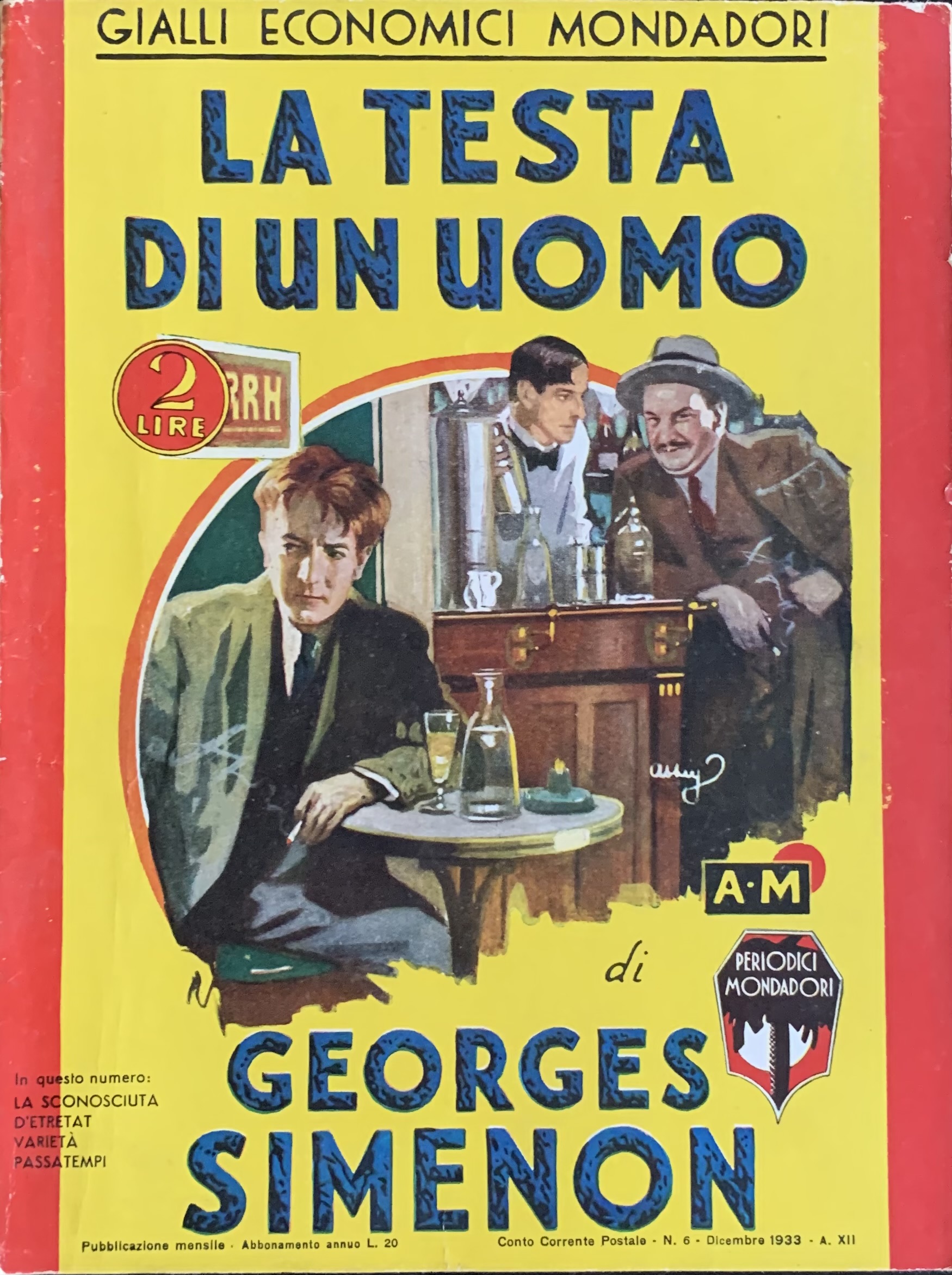 La testa di un uomo