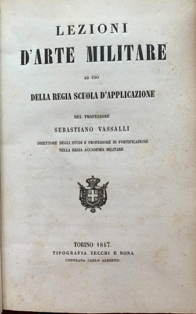 Lezioni d'arte militare ad uso della Regia Scuola d'Applicazione