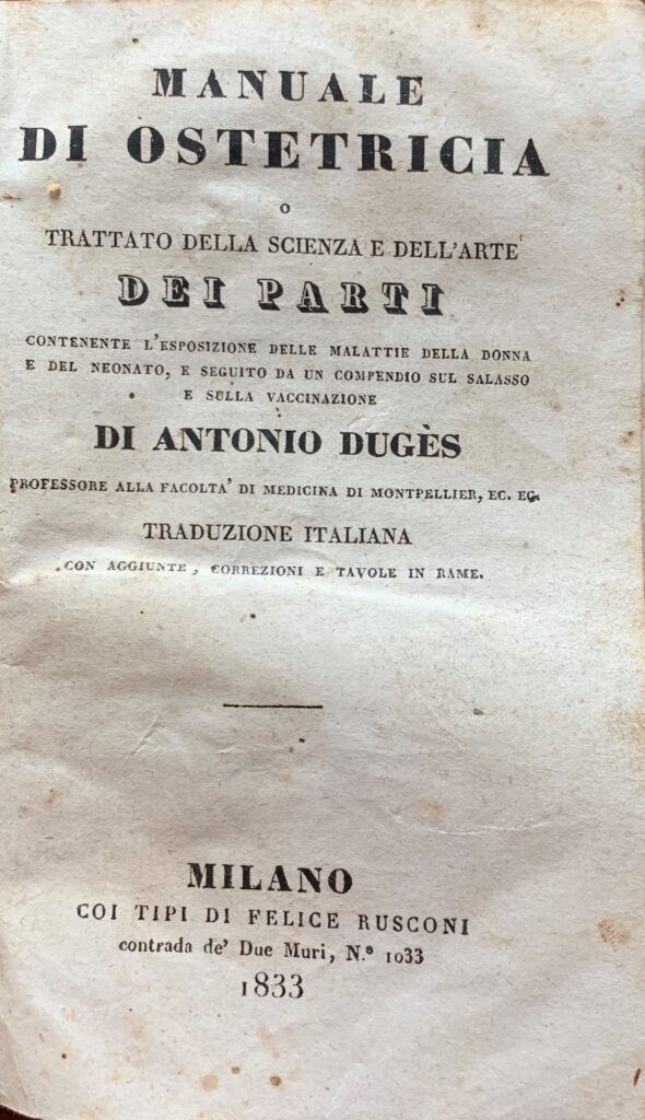 Manuale di ostetricia o Trattato della scienza e dell'arte dei …