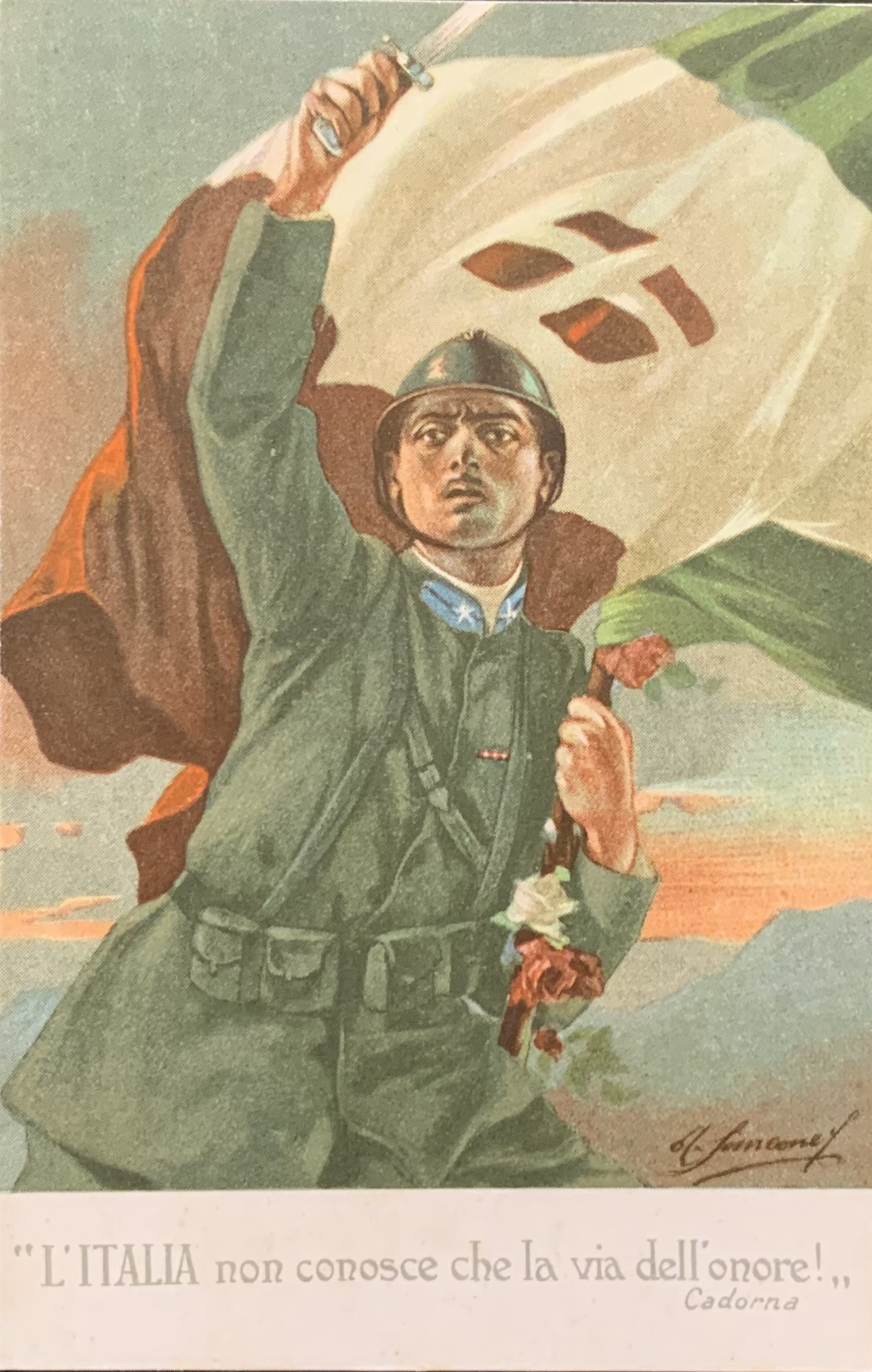 Prima Guerra Mondiale. L'Italia non conosce che la via dell'onore …