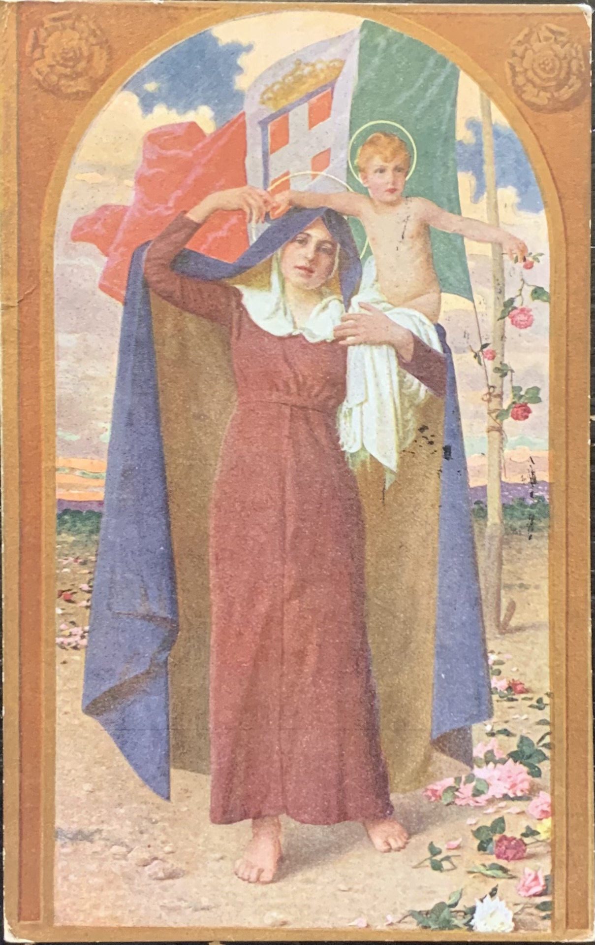 Prima Guerra Mondiale. Santa Maria della Vittoria 1917 (Vittorio Corcos)