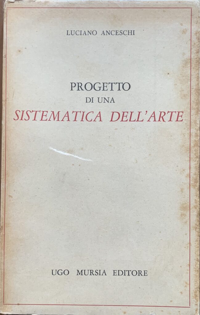 Progetto di una sistematica dell'arte