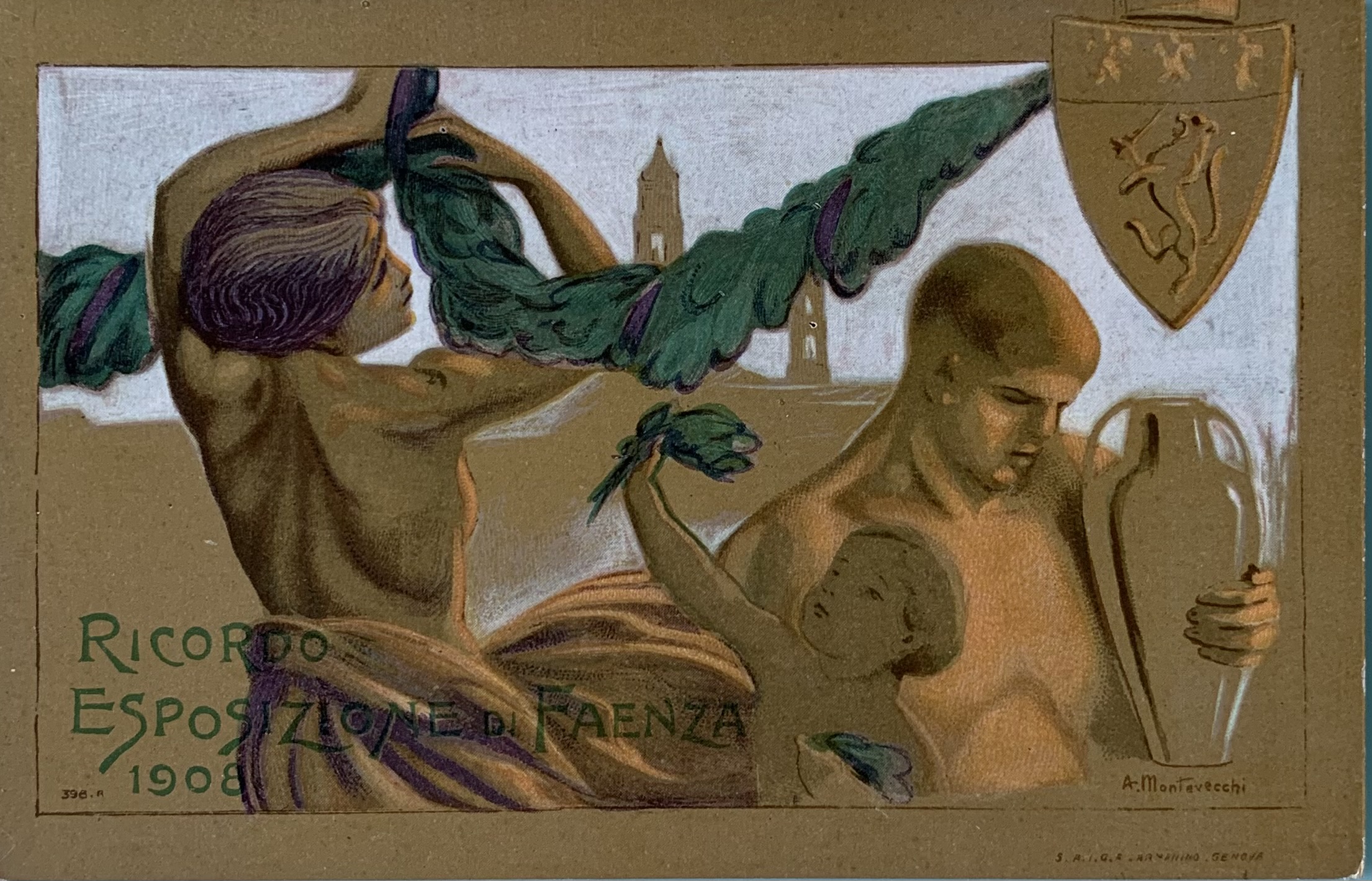 Ricordo Esposizione di Faenza. Onoranze a Evangelista Torricelli 1908