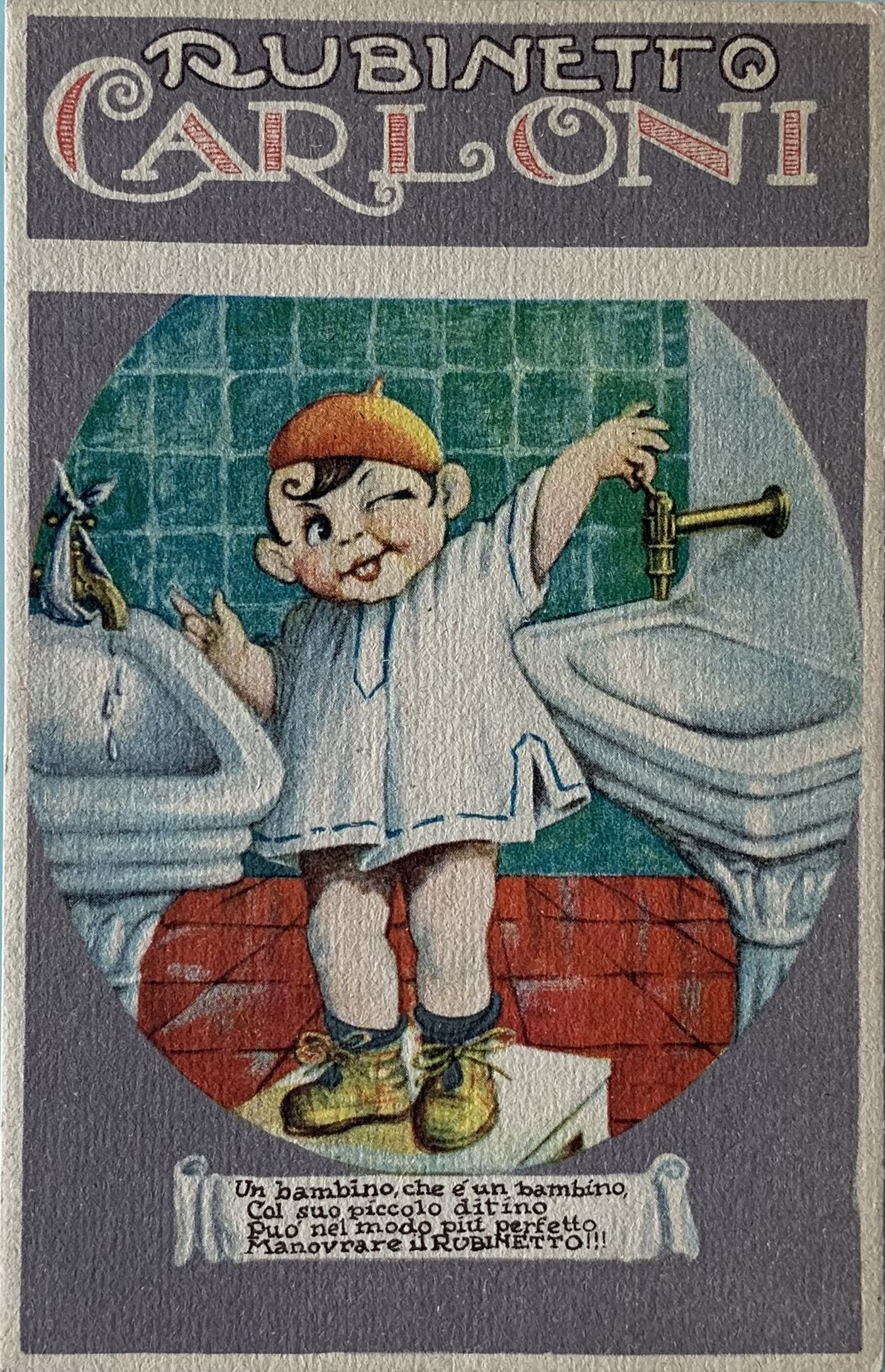 Rubinetto Carloni Milano 1930