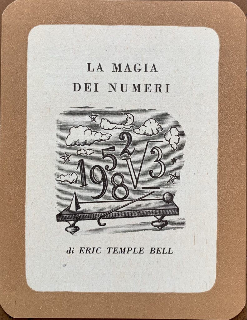 Santino pubblicitario per La magia dei numeri di Eric Temple …