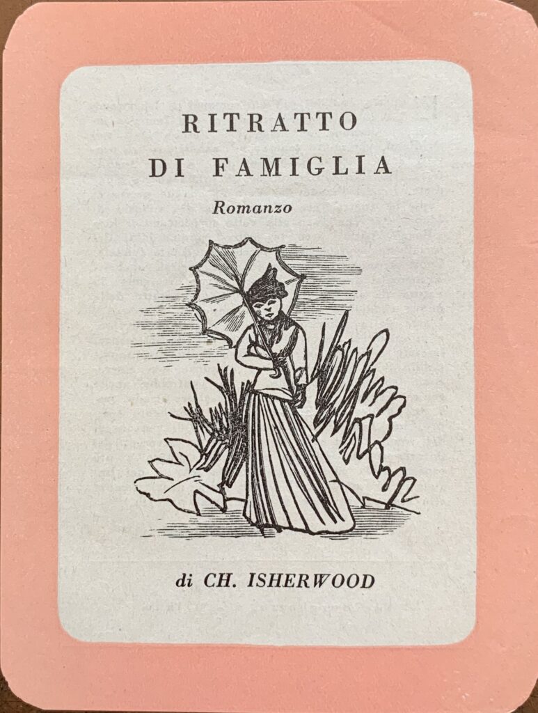 Santino pubblicitario per Ritratto di famiglia di Christopher Isherwood