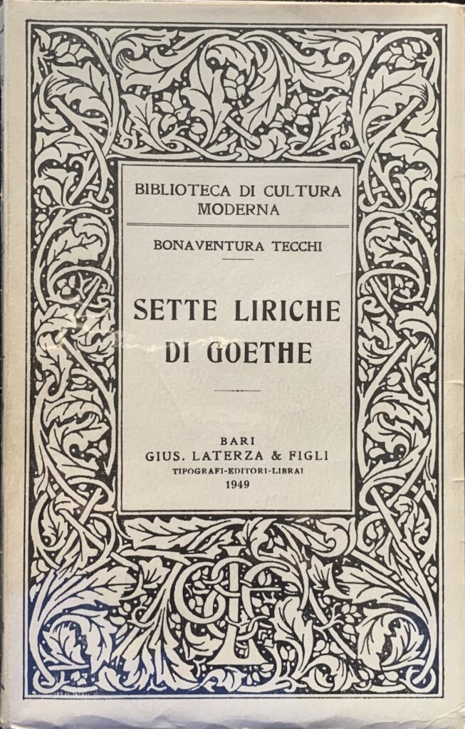 Sette liriche di Goethe