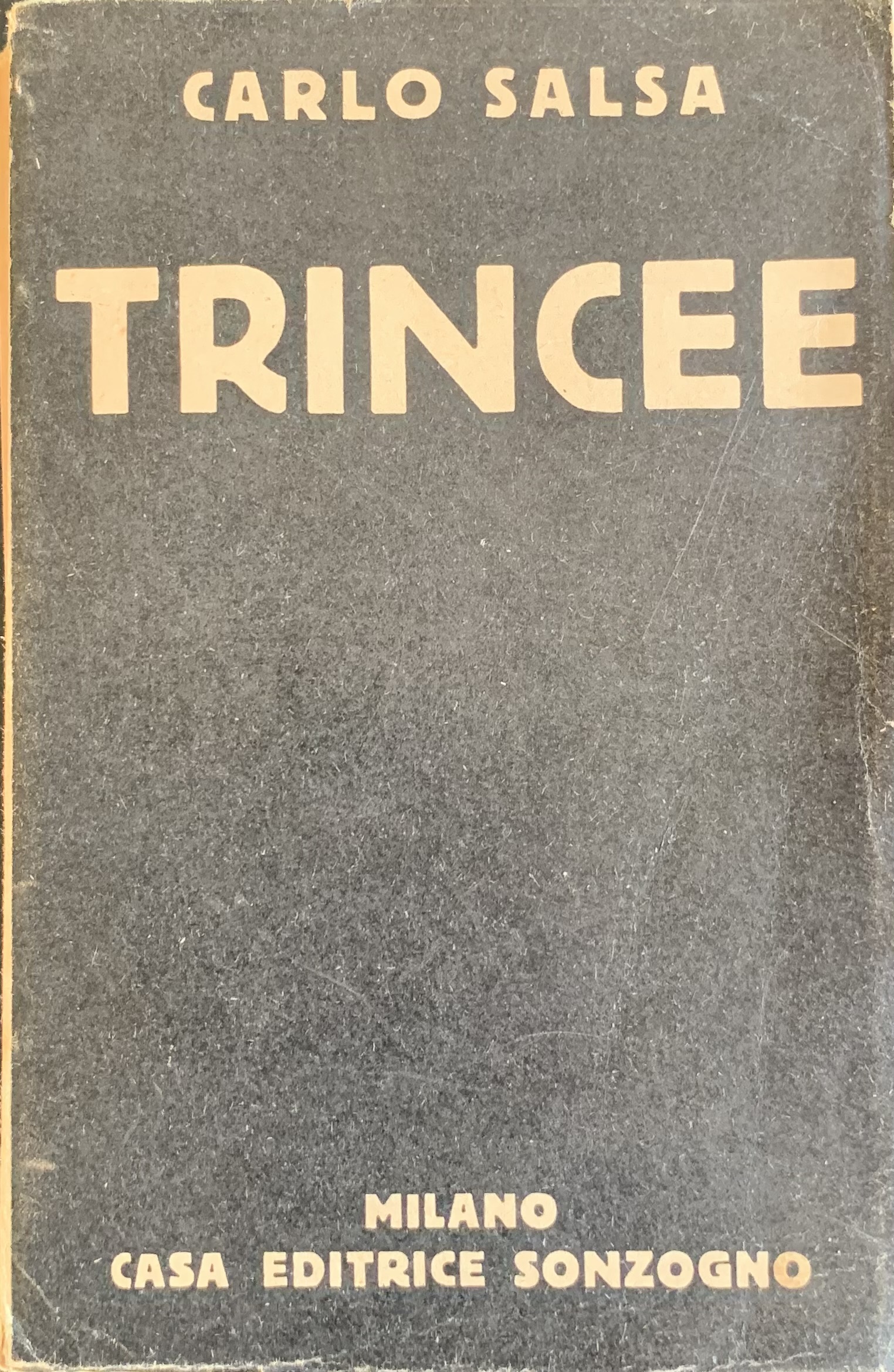 Trincee. Confidenze di un fante