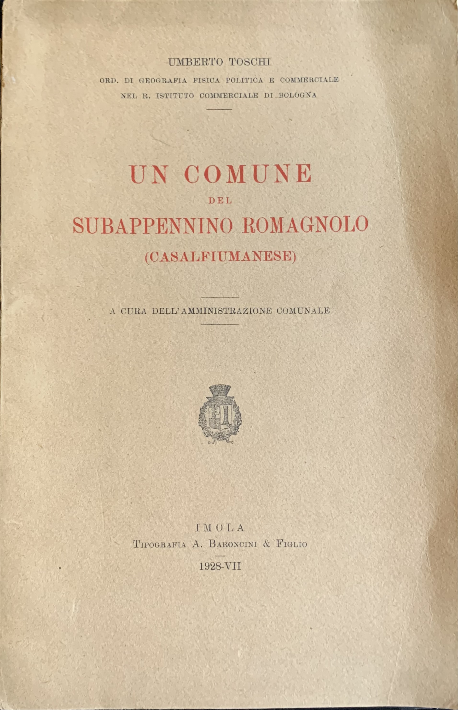 Un Comune del Subappennino Romagnolo (Casalfiumanese)