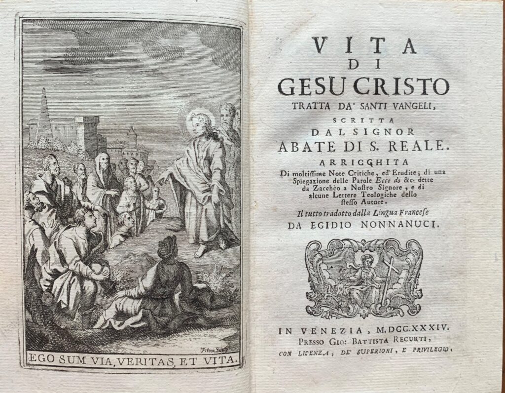 Vita di GesÃ¹ Cristo tratta da' Santi Vangeli