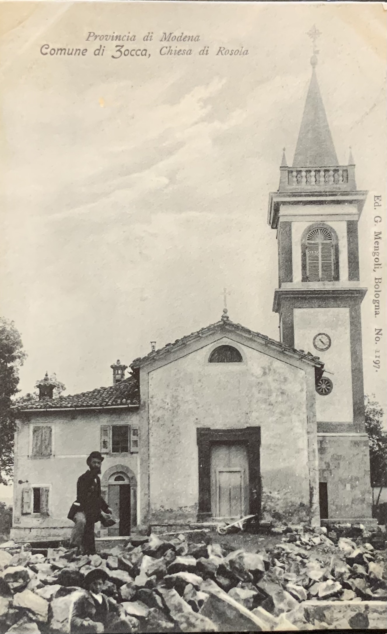 Zocca (Modena). Chiesa di Rosola 1909
