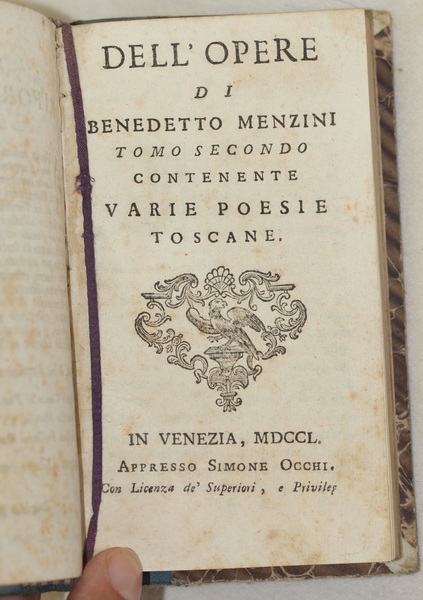 VERSI SCIOLTI DI TRE ECCELLENTI MODERNI AUTORI unito a DELL'OPERE …