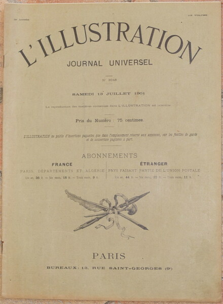 L'ILLUSTRATION JOURNAL UNIVERSEL N. 3046 SAMEDI 13 JOUILLET 1901