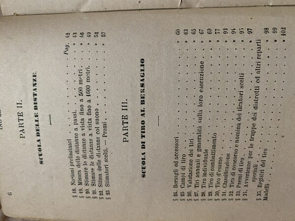 ISTRUZIONE SUL TIRO PER LA FANTERIA 23 NOVEMBRE 1888