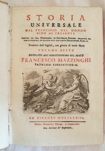 STORIA UNIVERSALE DAL PRINCIPIO DEL MONDO SINO AL PRESENTE VOLUME …