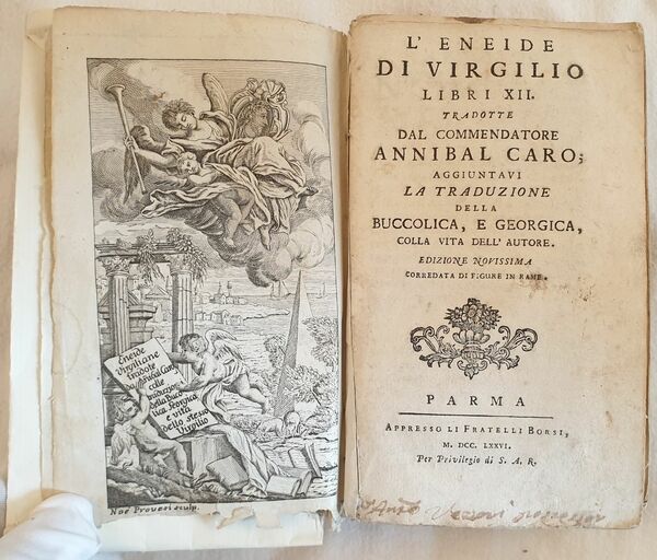 L'ENEIDE DI VIRGILIO LIBRI XII TRADOTTE DAL COMMENDATORE ANNIBAL CARO …