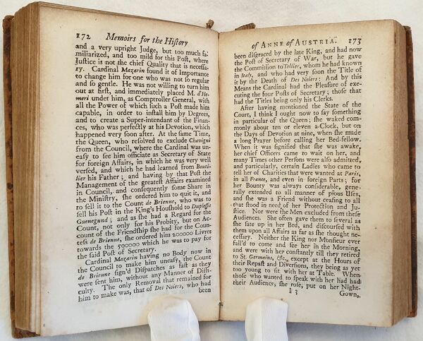 MEMOIRS FOR THE HISTORY OF ANNE OF AUSTRIA WIFE TO …