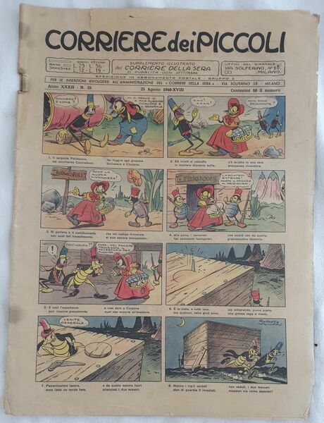 CORRIERE DEI PICCOLI SUPPLEMENTO ILLUSTRATO DEL CORRIERE DELLA SERA 25 …