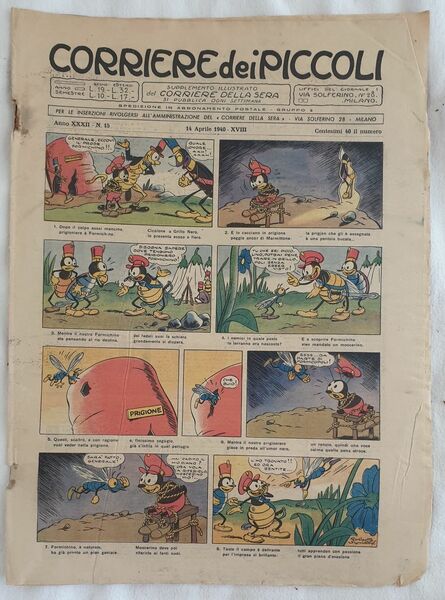 CORRIERE DEI PICCOLI SUPPLEMENTO ILLUSTRATO DEL CORRIERE DELLA SERA 14 …