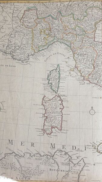 L'ITALIE DRESSEE SUR LES OBSERVATIONS DE M. DE L'ACADEMIE ROYALE …