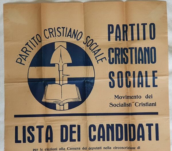 PARTITO CRISTIANO SOCIALE MOVIMENTO DEI SOCIALISTI CRISTIANI LISTA DEI CANDIDATI …