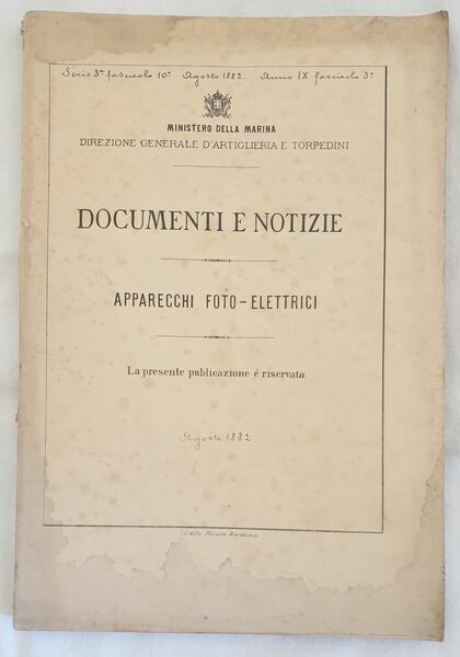 ERIE 3 FACICOLO 10 AGOSTO 1882 ANNO IX FASCICOLO 3 …