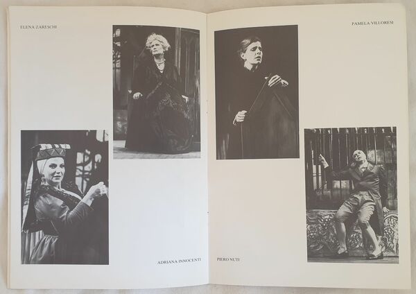 TEATRO POPOLARE DI ROMA STAGIONE 1986/87 DIREZIONE ARTISTICA PIERO NUTI …