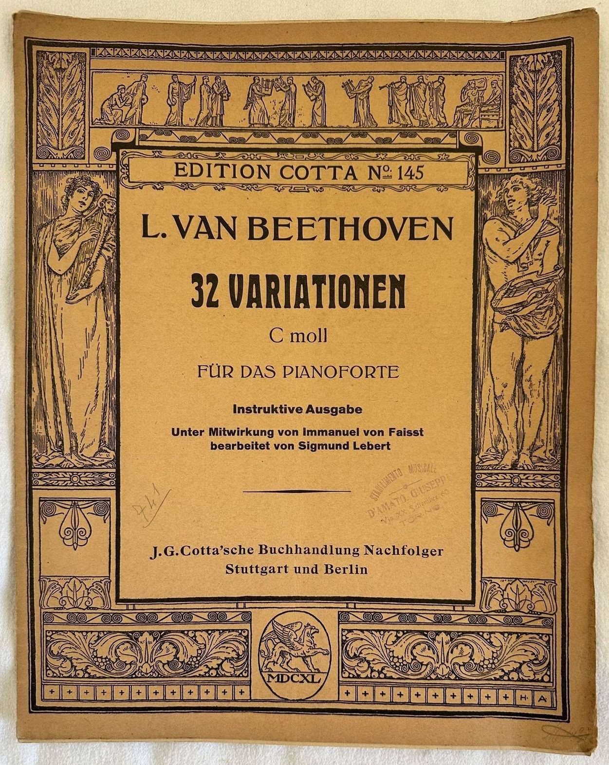 32 VARIATIONEN C MOLL FUR DAS PIANOFORTE INSTRUKTIVE AUSGABE 32 …