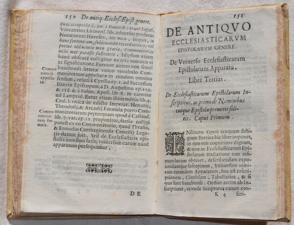 DE ANTIQUO ECCLESIASTICARUM EPISTOLARUM GENERE