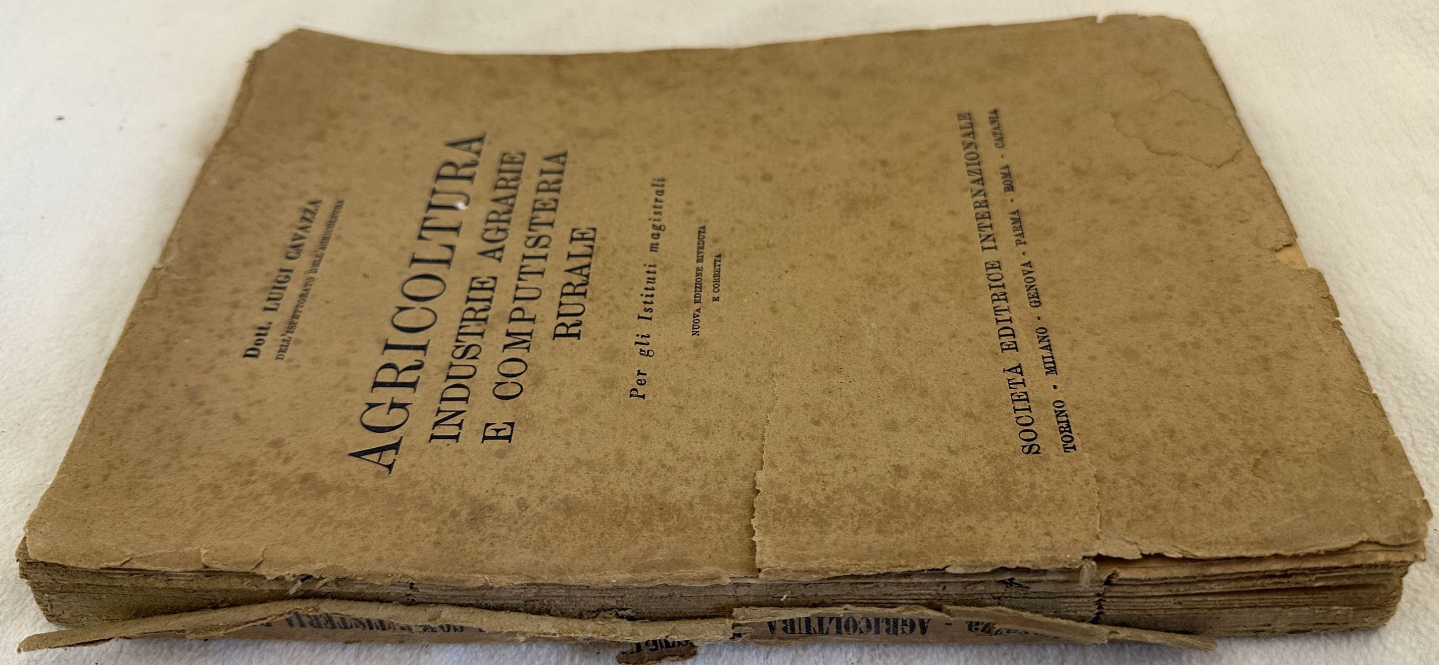 AGRICOLTURA INDUSTRIE AGRARIE E COMUPISTERIA RURALE PER GLI ISTITUTI MAGISTRALI