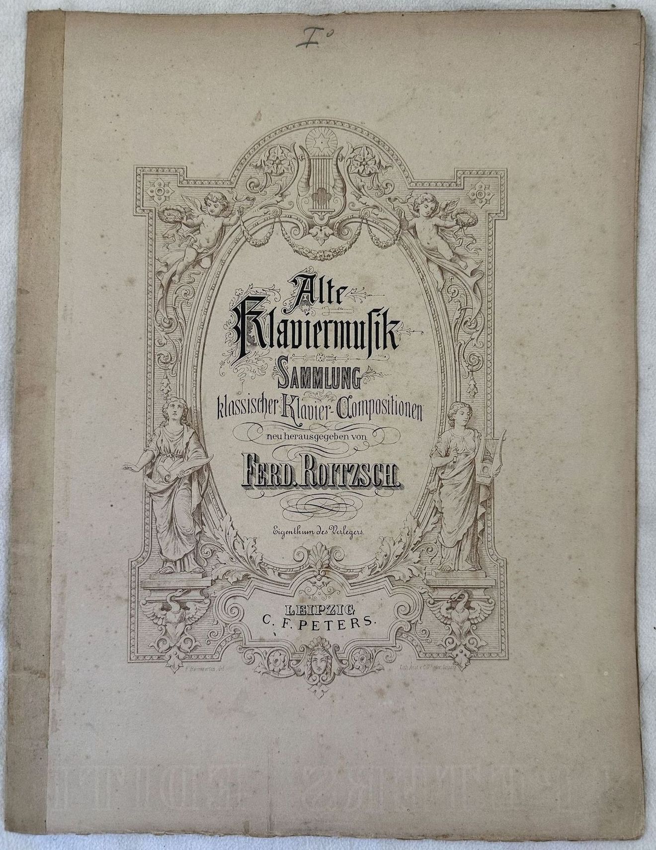 ALTE KLAVIERMUSIK SAMMLUNG KLASSICHER KLAVIER COMPOSITIONEM