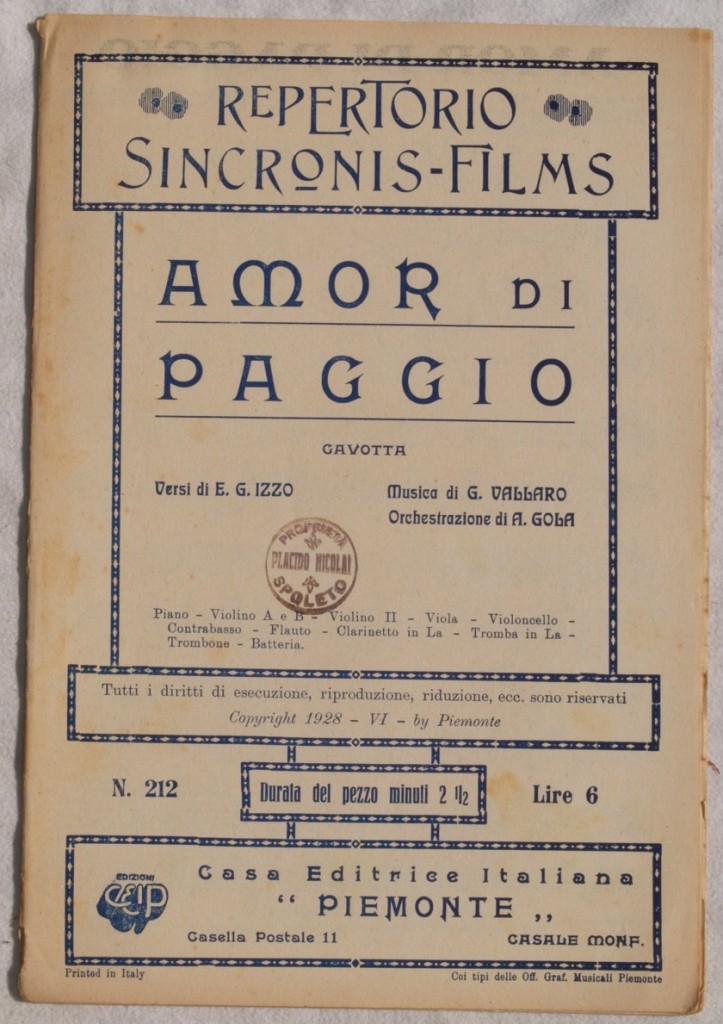 AMOR DI PAGGIO
