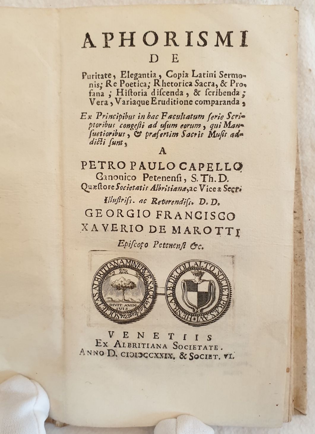 APHORISMI DE PURITATE, ELEGANTIA, COPIA LATINI SERMONIS, RE POETICA, RHETORICA …