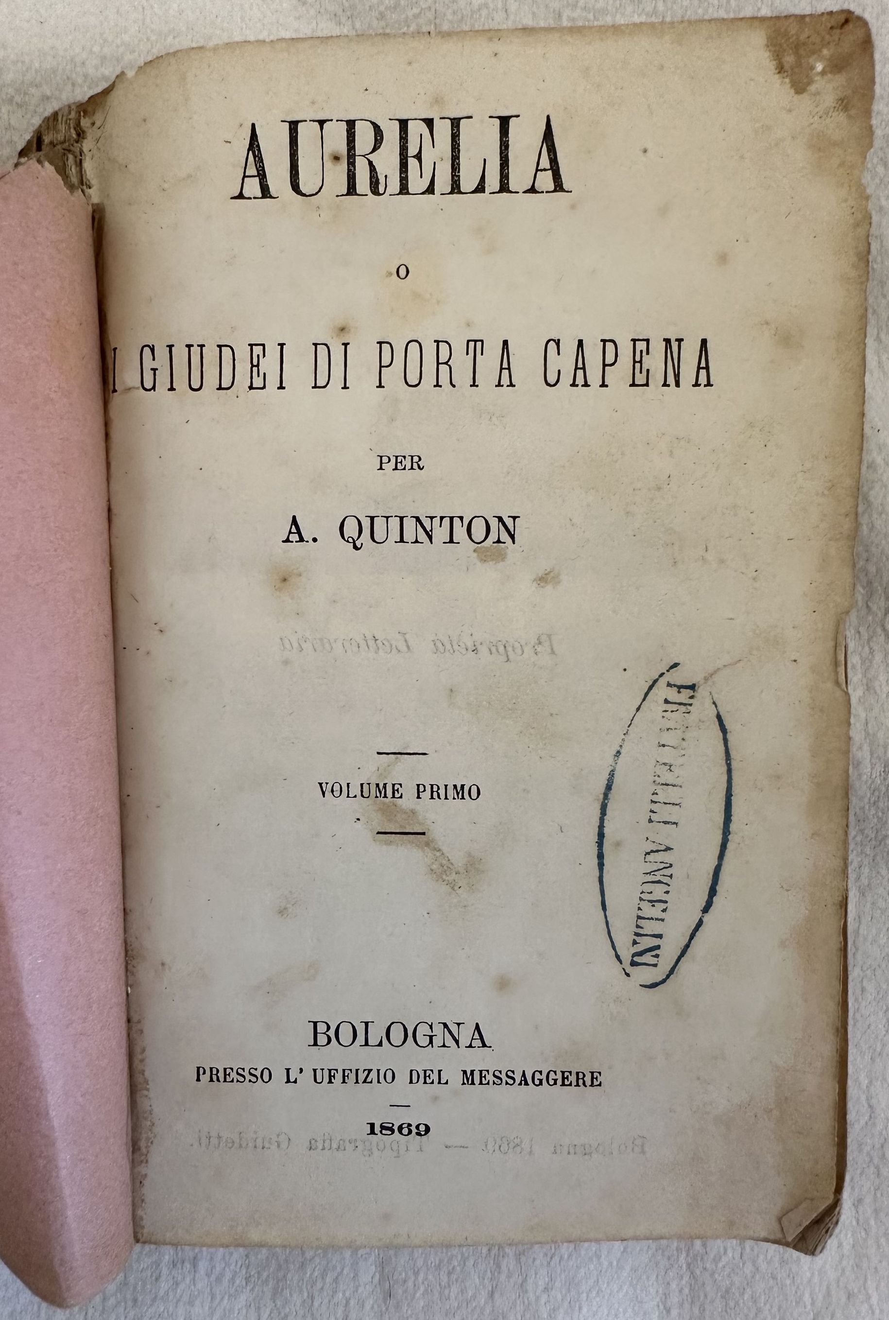 AURELIA O GIUDEI DI PORTA CAPENA