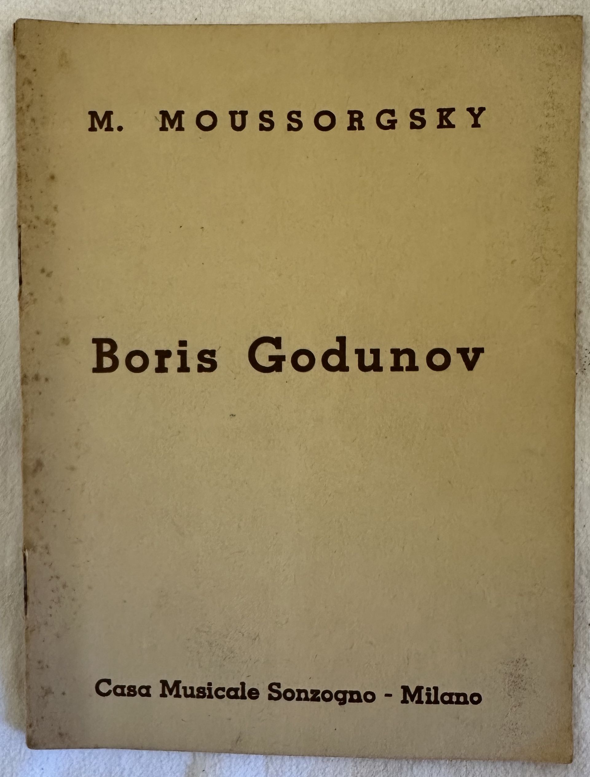 BORIS GODUNOV DRAMMA MUSICALE POPOLARE IN UN PROLOGO E QUATTRO …