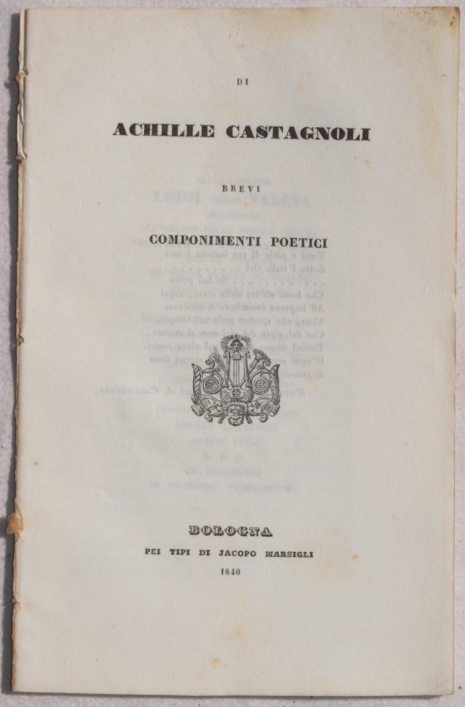 BREVI COMPONIMENTI POETICI