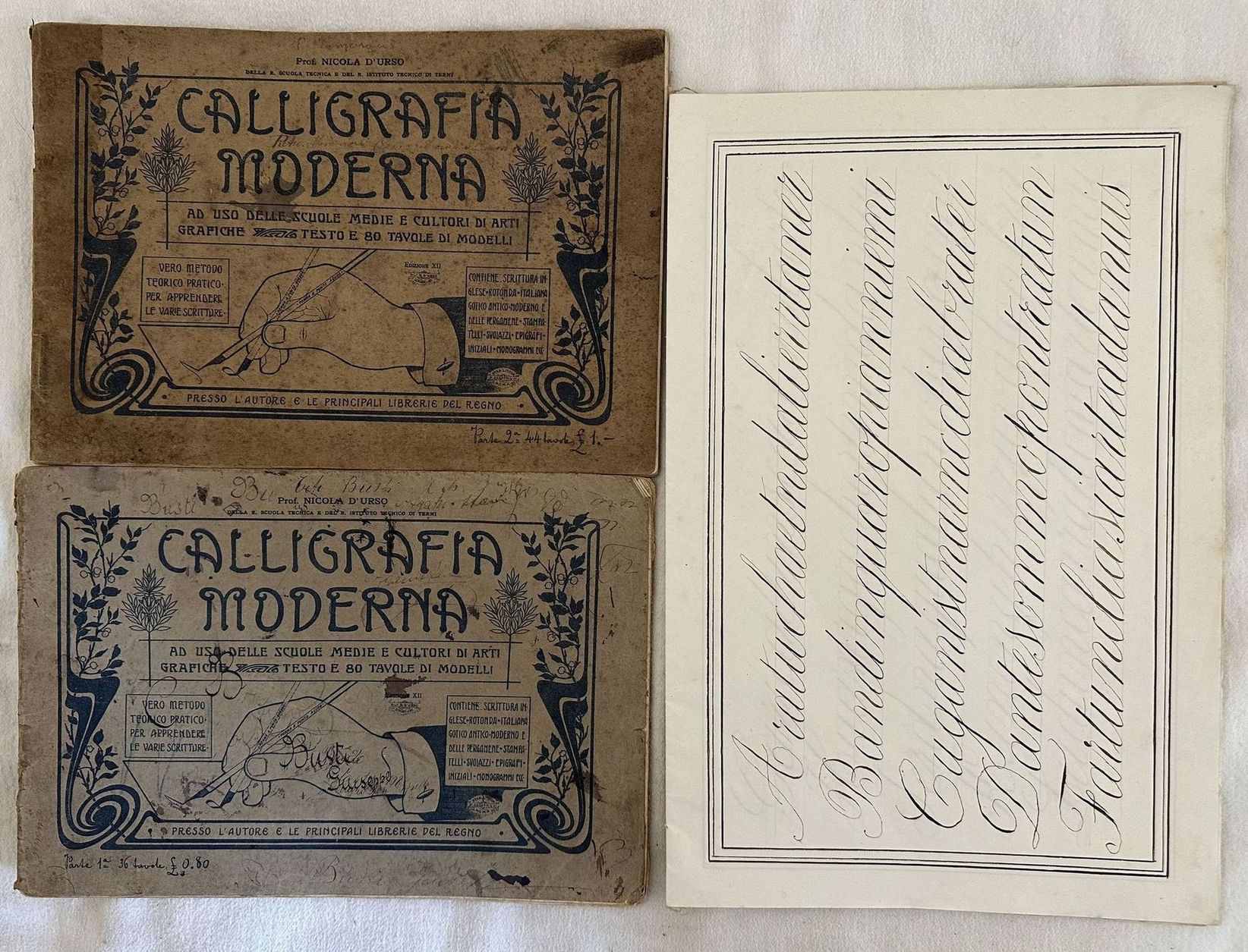 CALLIGRAFIA MODERNA AD USO DELLE SCUOLE MEDIE E CULTORI DI …