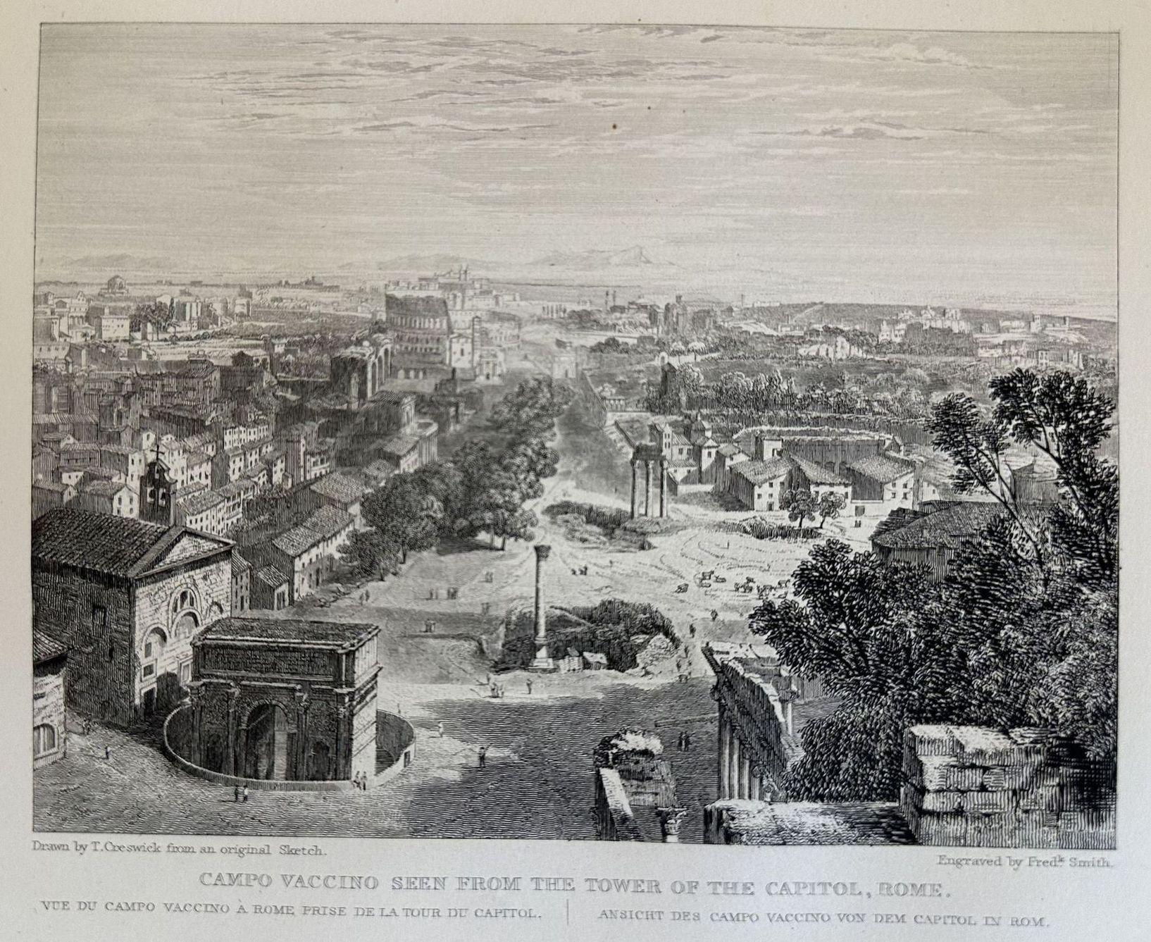 CAMPO VACCINO SEEN FROM THE TOWER OF THE CAPITOL ROME