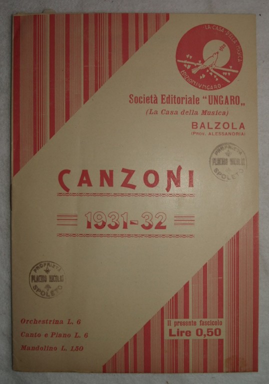 CANZONI 1931-32