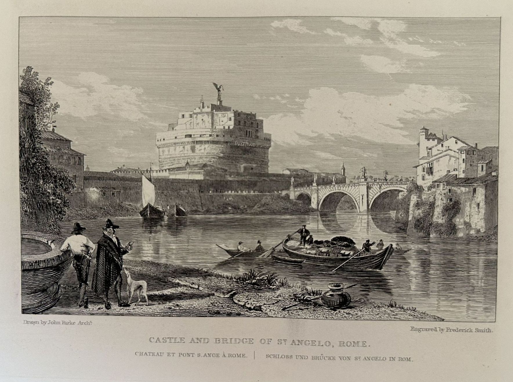 CASTLE AND BRIDGE OF ST. ANGELO, ROME