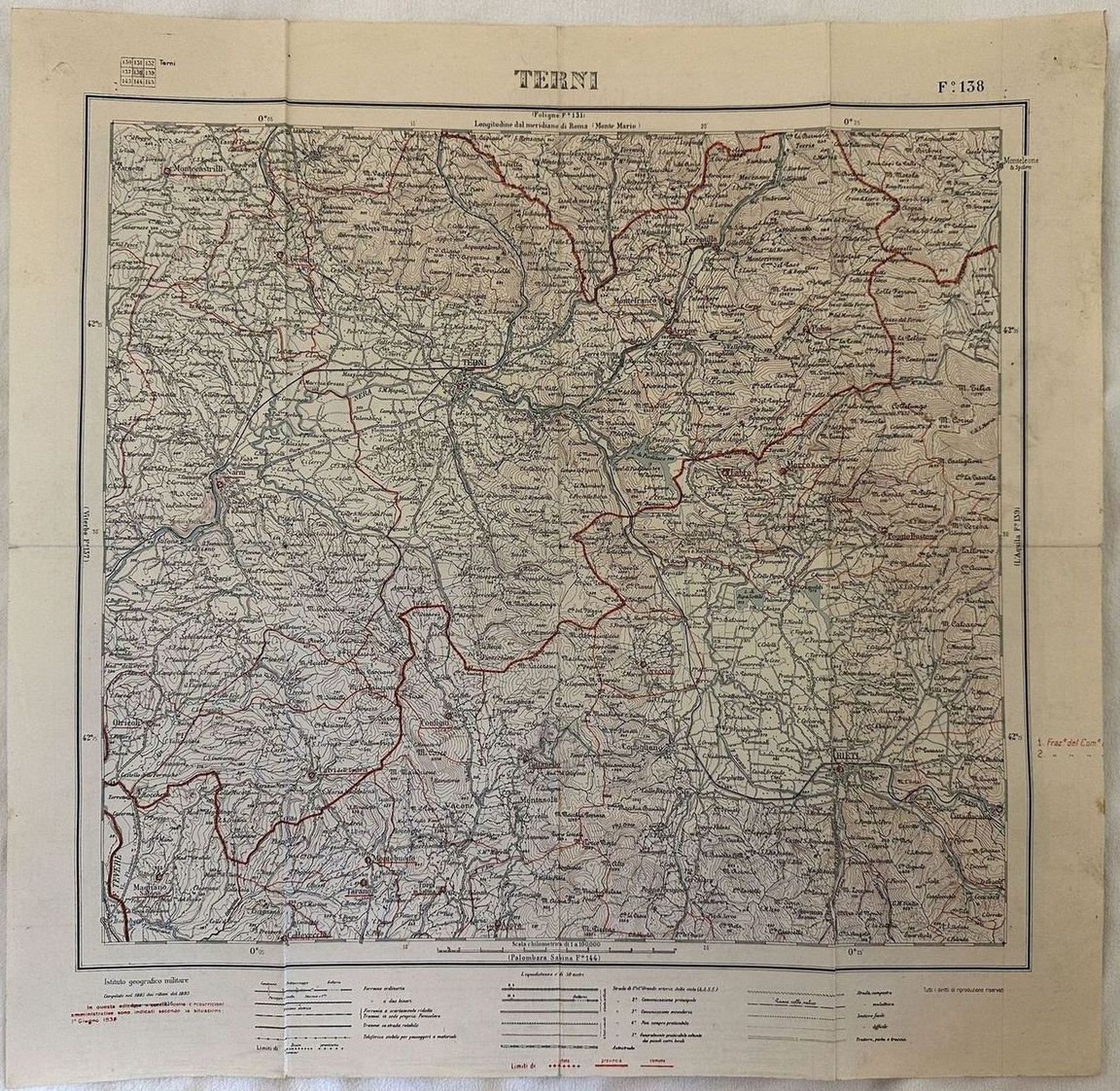 CAULONIA F. 246 DELLA CARTA D'ITALIA 1943 TERNI