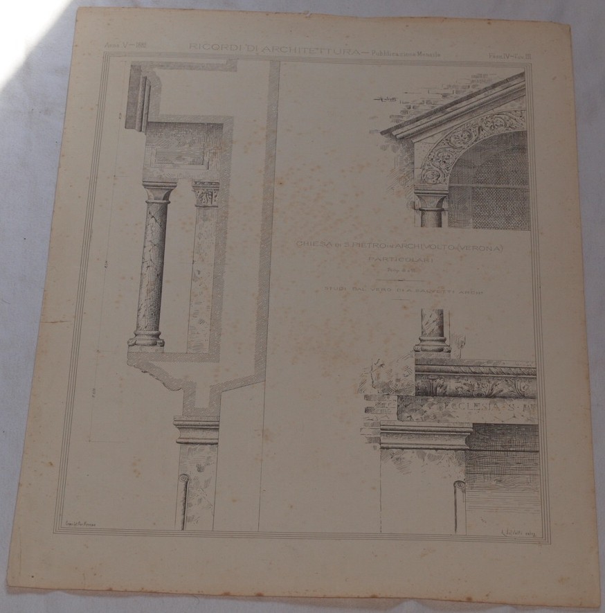 CHIESA DI SAN PIETRO IN ARCHIVOLTO (VERONA) PARTICOLARI STUDI DAL …