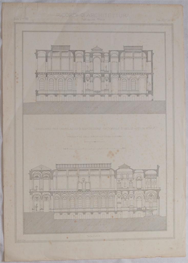 CONCORSO PER UN PALAZZO DI ESPOSIZIONE NAZIONALE DI BELLE ARTI …