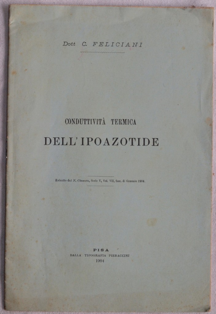 CONDUTTIVITA TERMICA DELL'IPOAZOTIDE