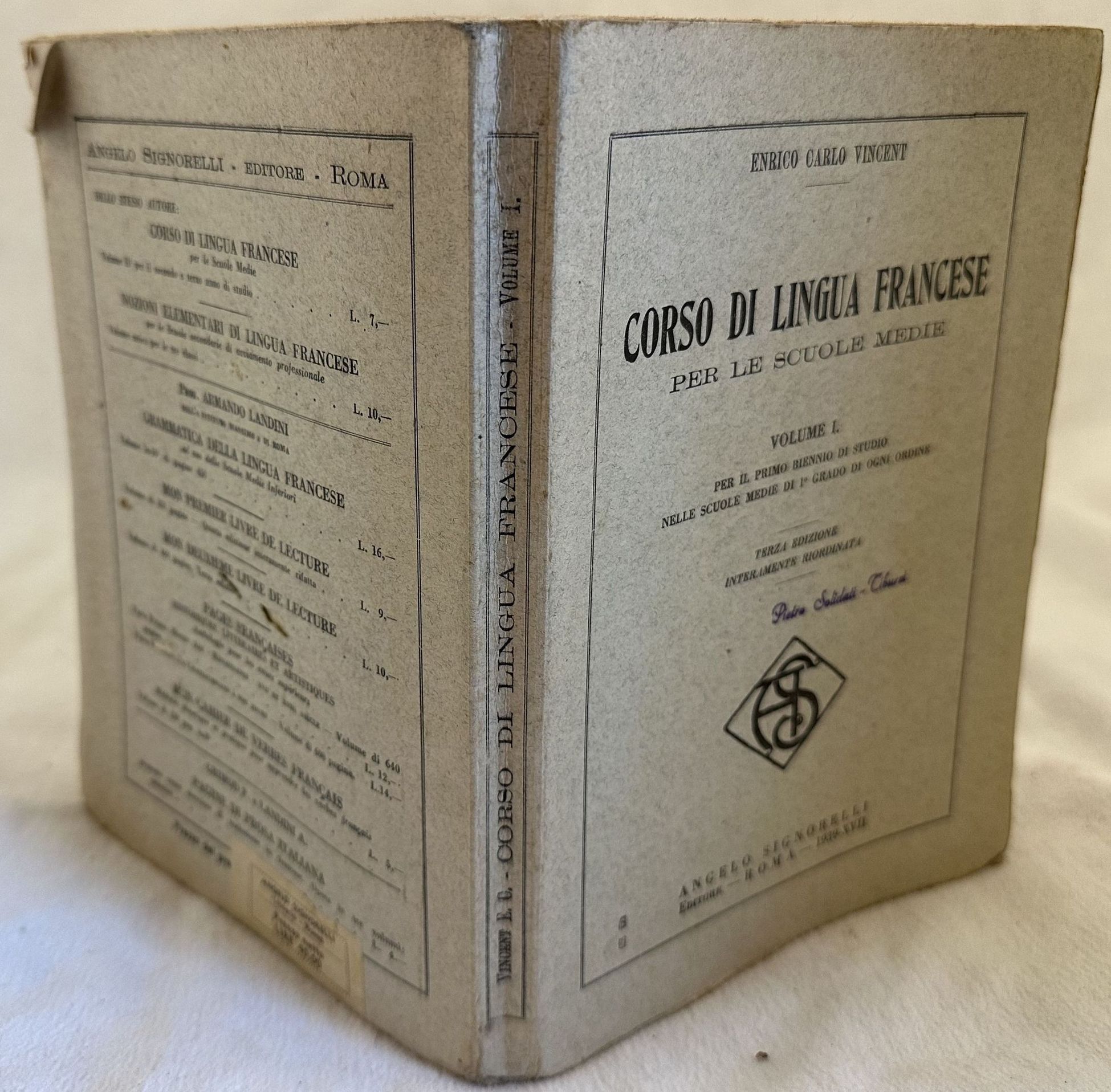 CORSO DI LINGUA FRANCESE PER LE SCUOLE MEDIE VOLUME I …